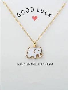 Good Luck Elephant Pendant Necklace