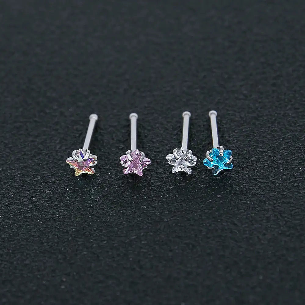 Crystal Nose Studs Set