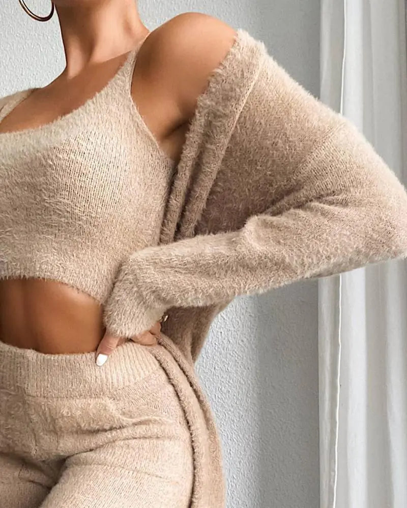 3-Piece Robe Pajama Set