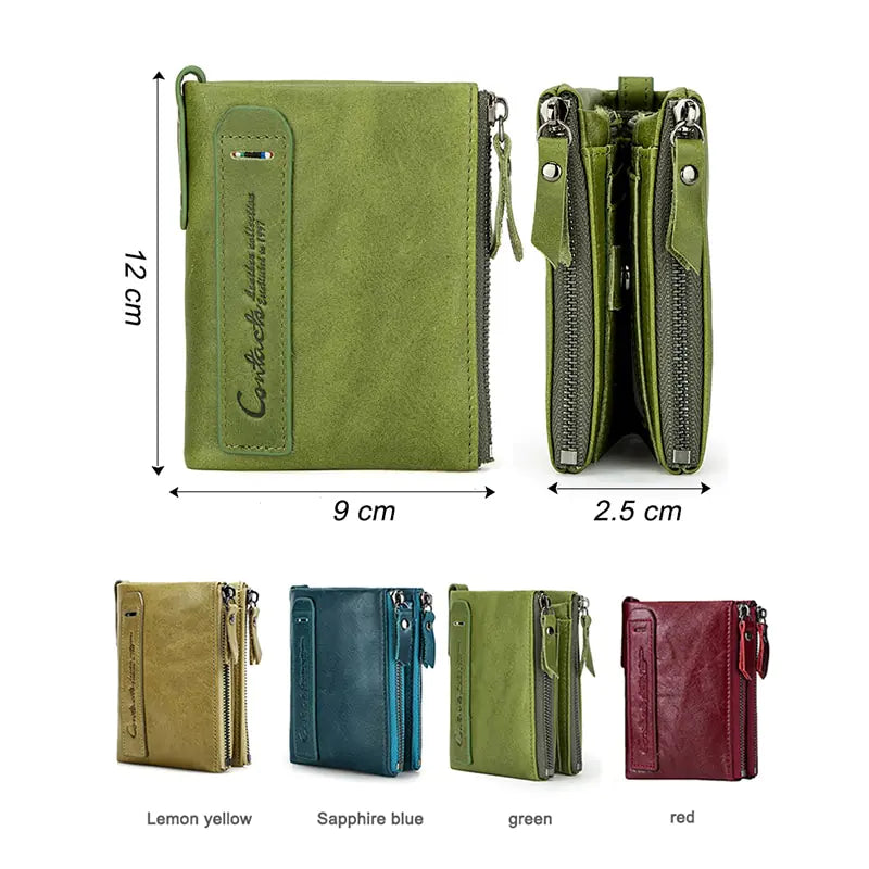 Genuine Leather Bifold Wallet