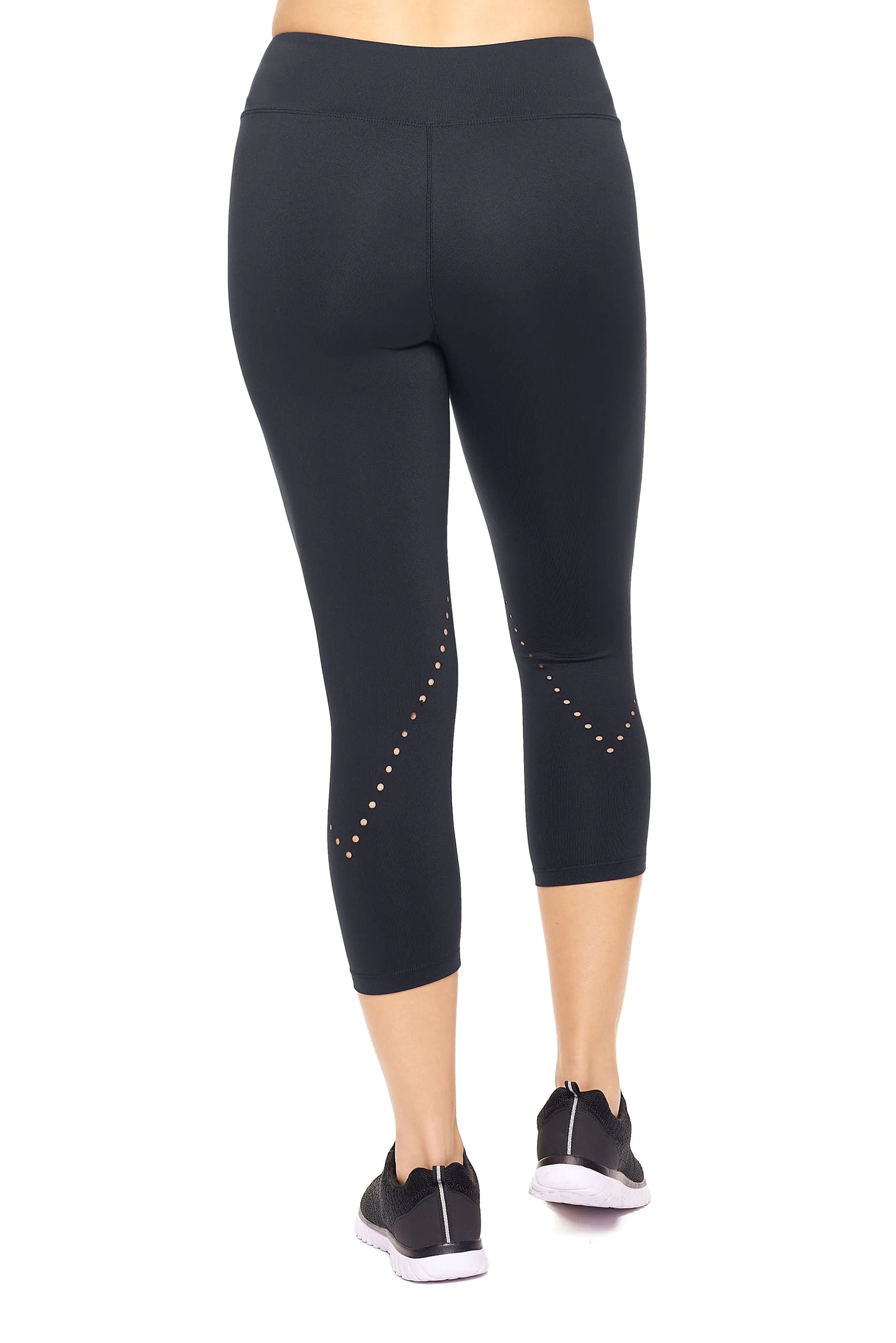 Women's Mid-Rise Diamond Laser Cut Leggings