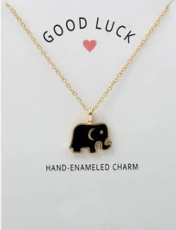 Good Luck Elephant Pendant Necklace