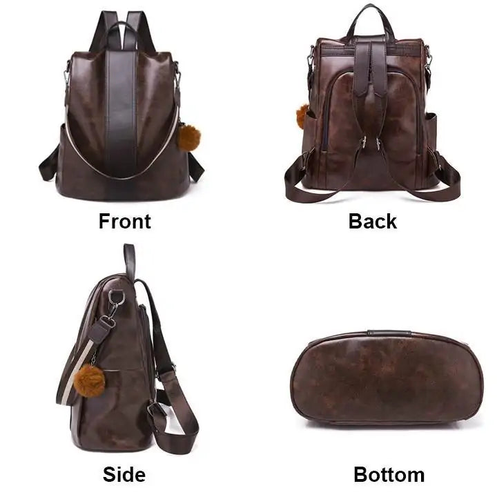 Travel Leather Backpack