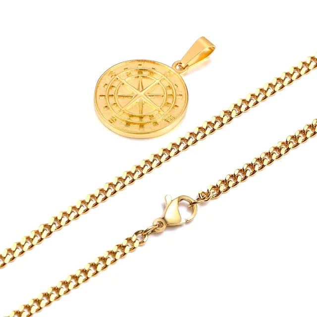 Men's Compass Necklace