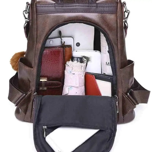 Travel Leather Backpack