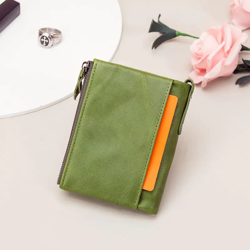 Genuine Leather Bifold Wallet