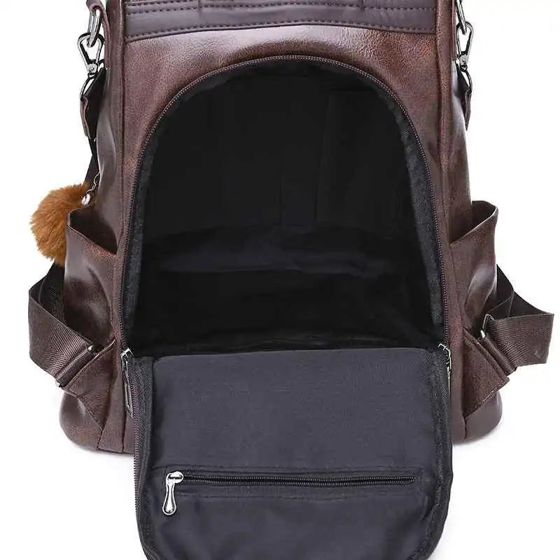 Travel Leather Backpack