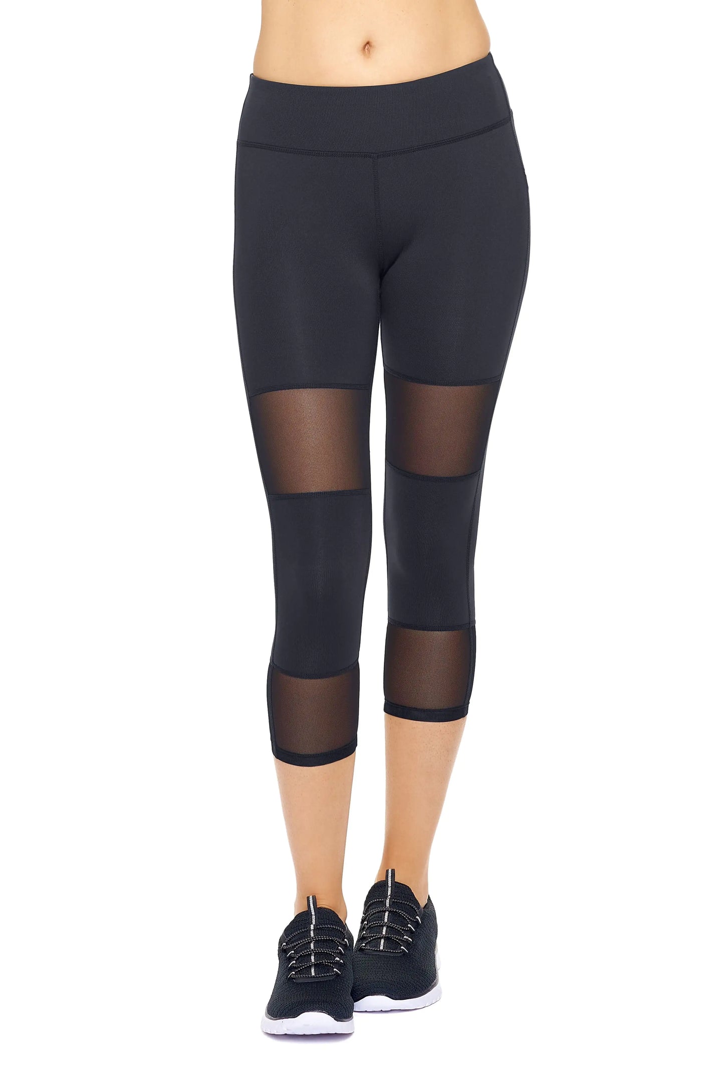 Women's Mid-Rise Double Mesh Panel Leggings