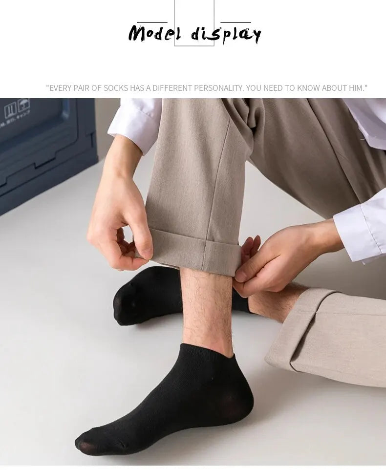 Unisex Solid Color Socks (40 Pairs)