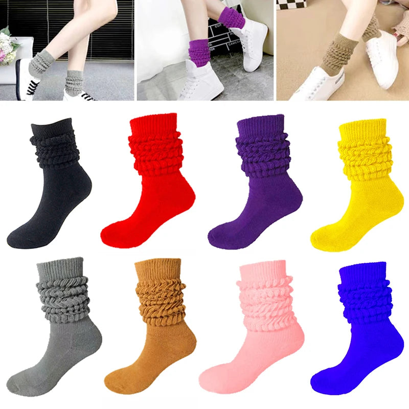 Vibrant Colorful Slouch Socks