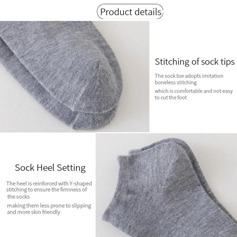 Unisex Solid Color Socks (40 Pairs)