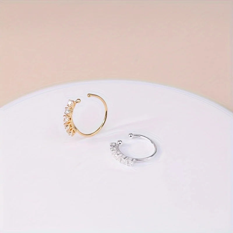 Cubic Zirconia & Copper Nose Ring