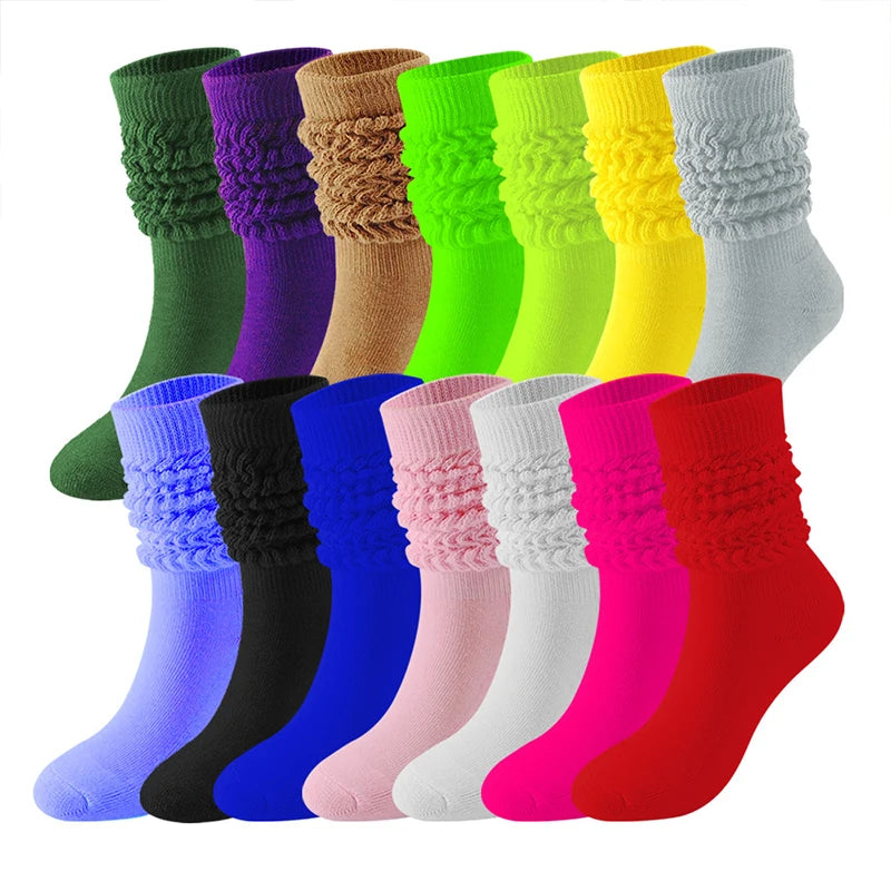 Vibrant Colorful Slouch Socks