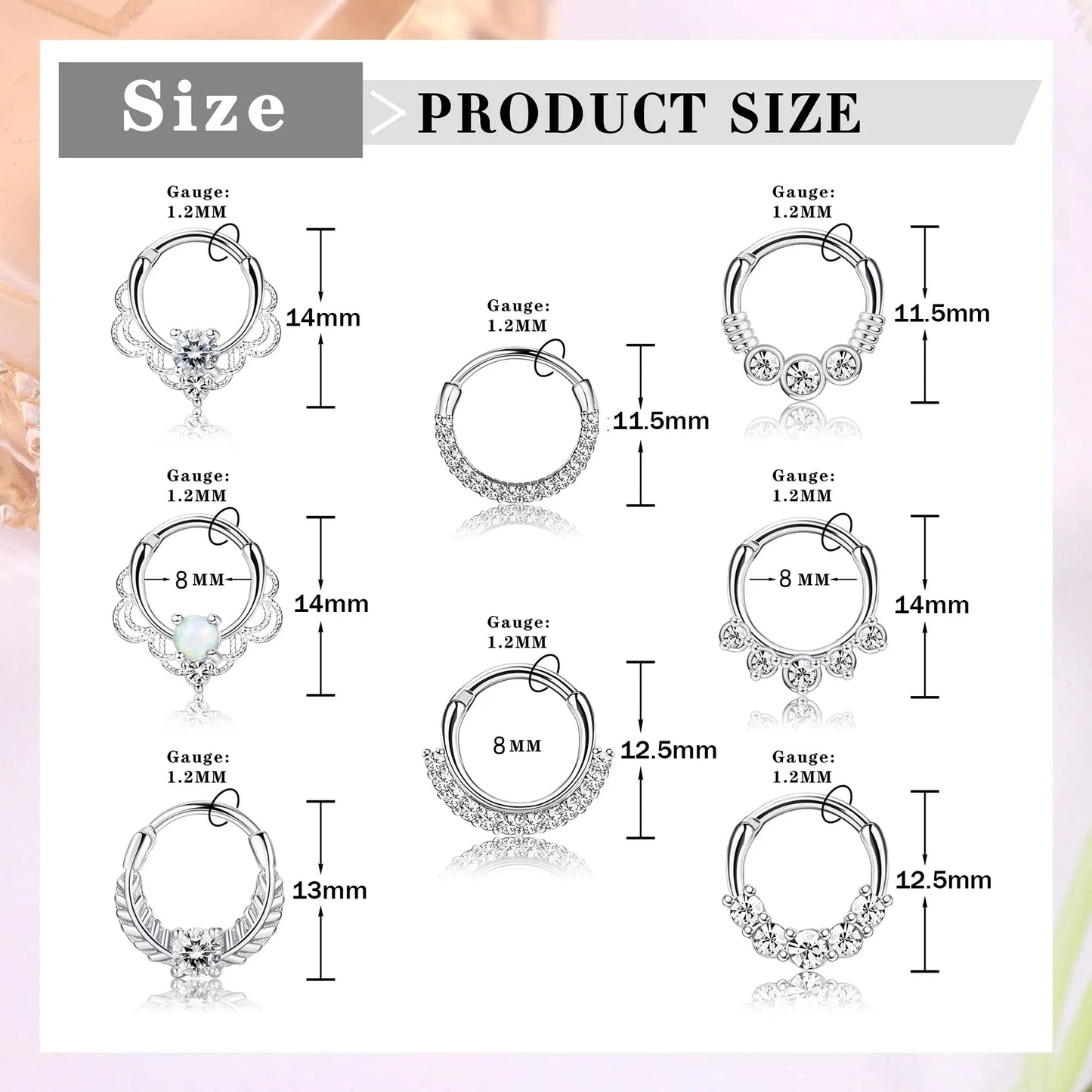 16G Stainless Steel Jewelry