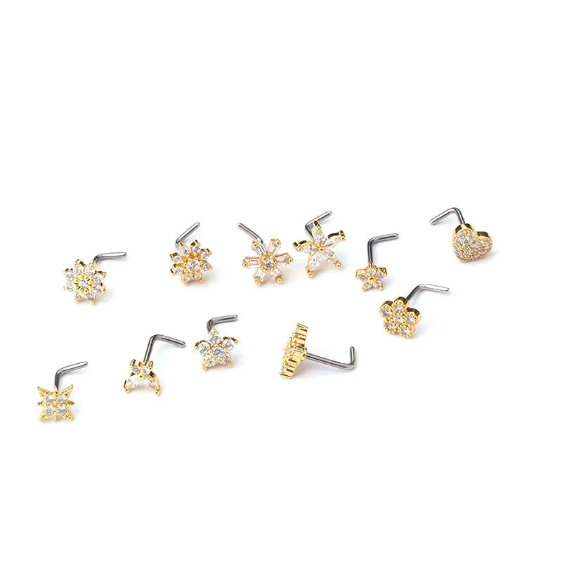 Stainless-Steel Nose Studs (20G)