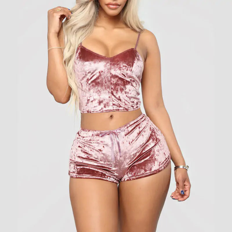 Women's Satin Pajama Set