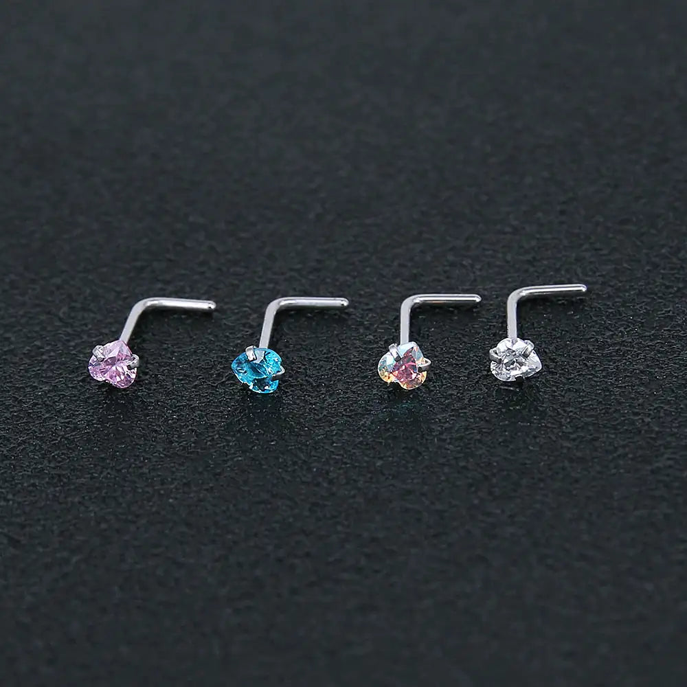 Crystal Nose Studs Set