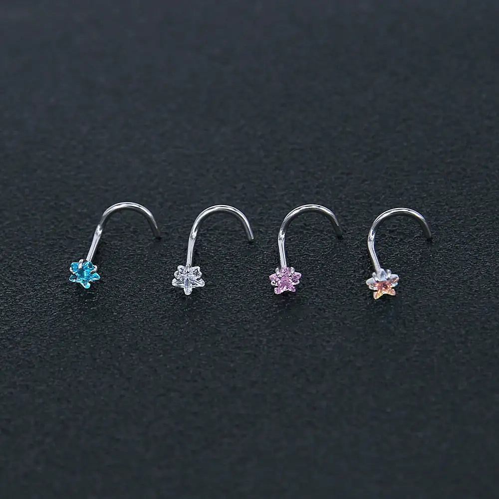 Crystal Nose Studs Set