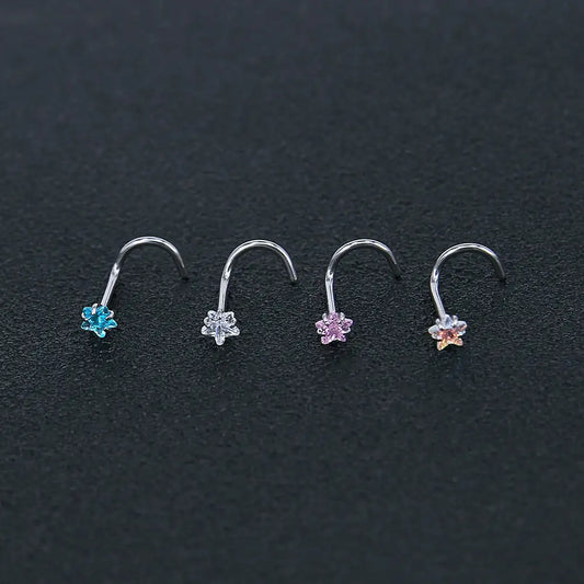 Crystal Nose Studs Set