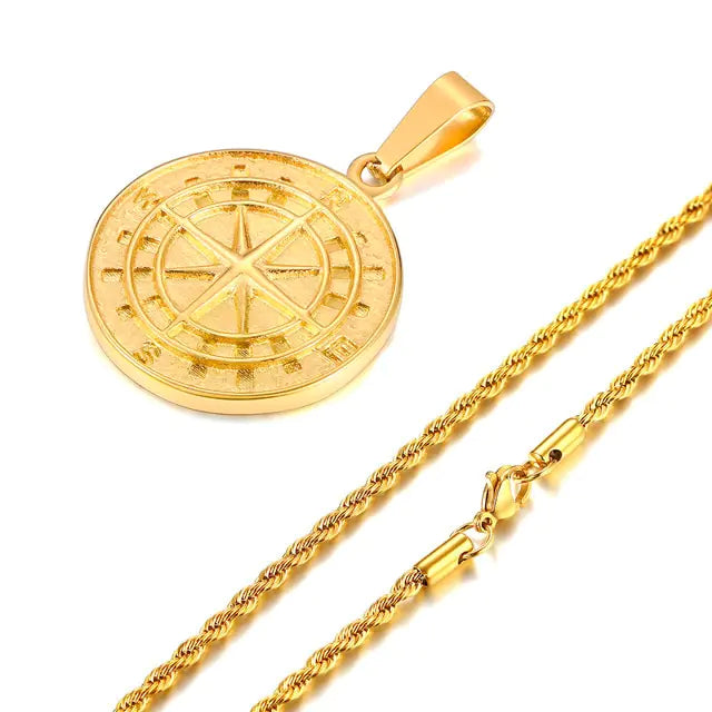 Men's Compass Necklace