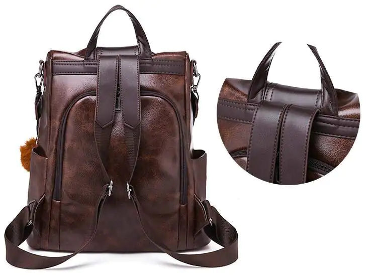 Travel Leather Backpack