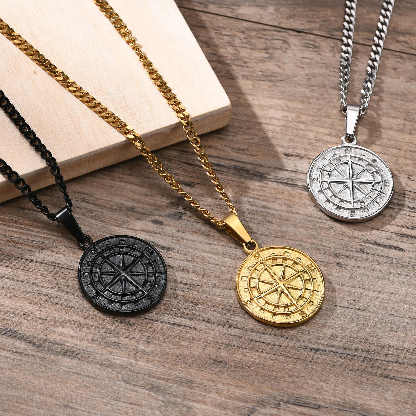 Men's Compass Necklace