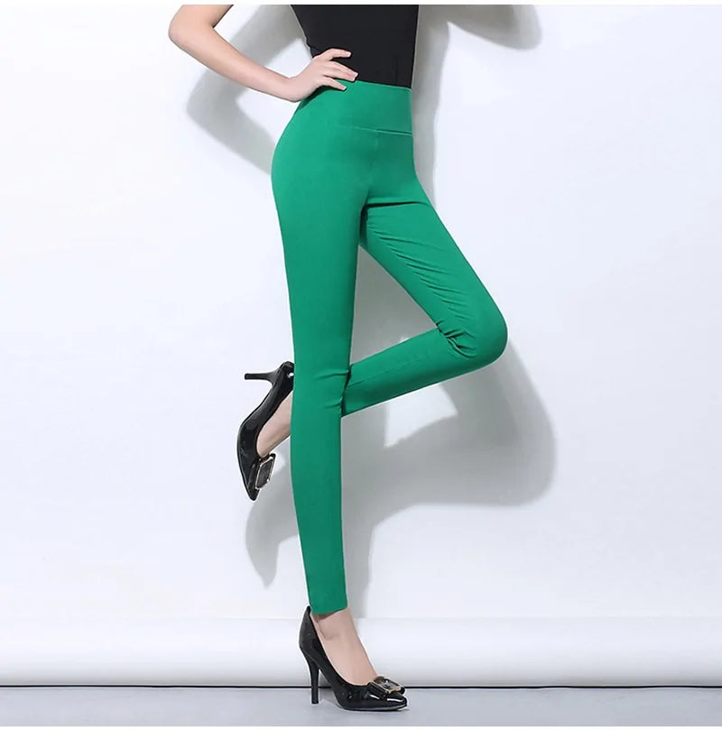 Plus Size High Waist Stretch Leggings