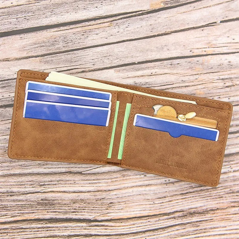 Men's Wallet With Coin Bag