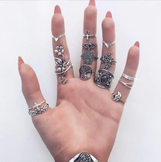 Goth Rings Set